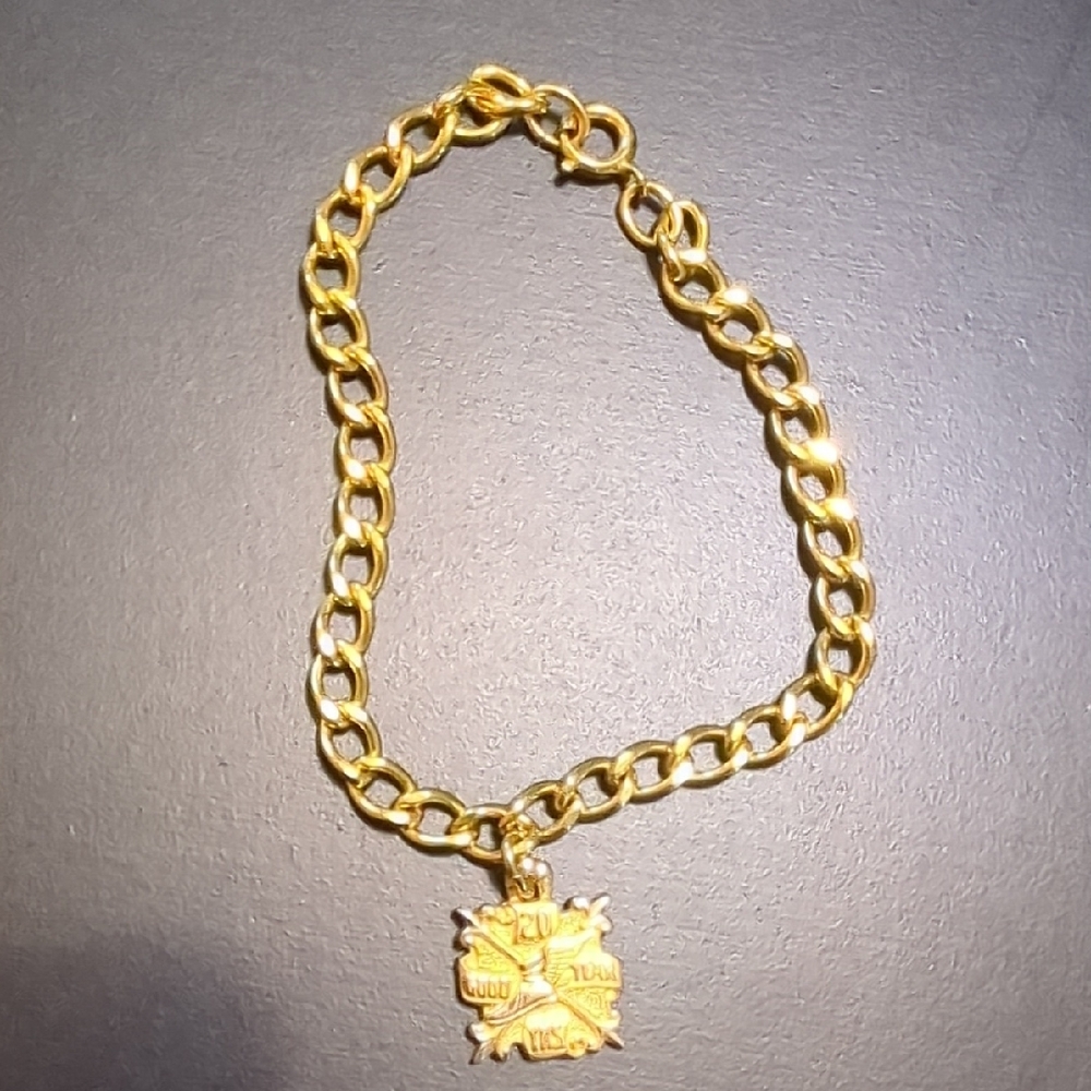 Goodyear Gold Bracelet with Pendant